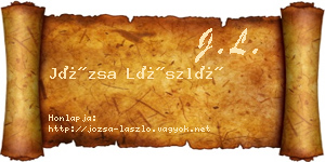 Józsa László névjegykártya